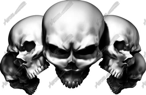 5 Skulls 1 Aurora Graphics