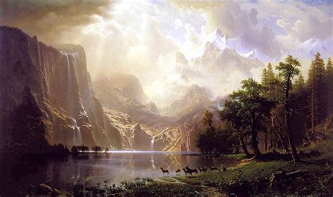 Albert Bierstadts Painting Bring You Into Wonderland Paintingsframe