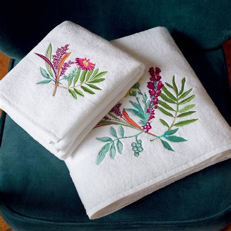 Bath Collection Bouquets Bath Embroidered Bath Towels Embroidered