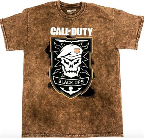 Call Of Duty Black Ops T Shirt Brown Brand New Ebay