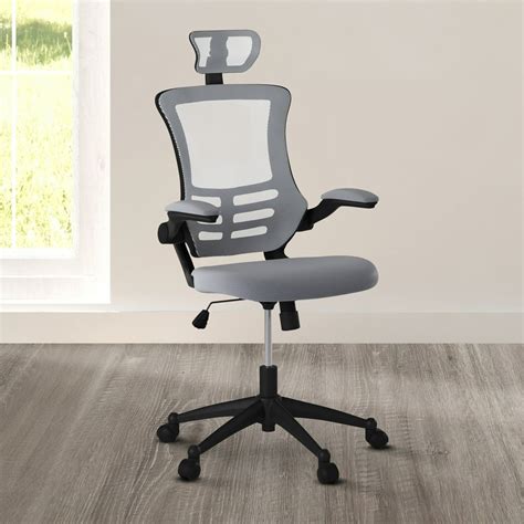 Techni Mobili Modern Mesh Office Chair With Tilt And Height Adjustment