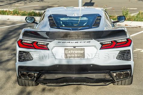 Corvette C8 Eos Performance Visible Carbon Fiber Rear Ducktail Wing Sp
