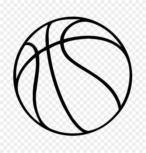 Basketball Decal Outline Of A Basketball Free Transparent Png