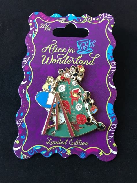 Disney Pin Alice In Wonderland 65th Anniversary Paint The Roses Red Pin