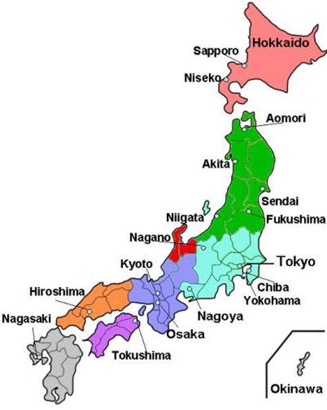 Maybe you would like to learn more about one of these? Graphic Map Of Japan Major Cities Tourist Map Nagoya Japan ...