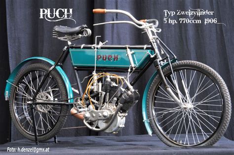 Puch 5hp 770ccm 1906 Old School Motorcycles Old Motorcycles