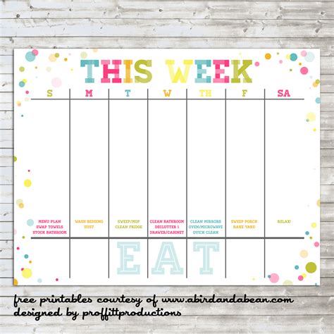 Free Printable Weekly Calendars Calendar Printable Free Printable Blank Weekly Calendar