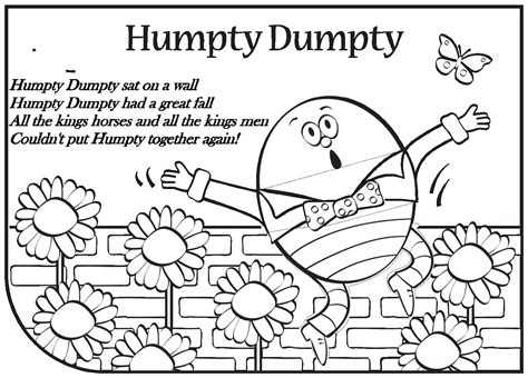 Humpty Dumpty Coloring Page at GetDrawings | Free download