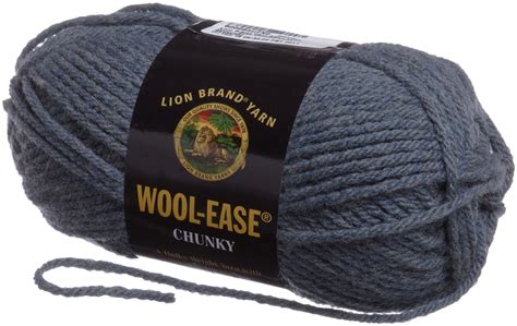 Lion Brand Yarn 630 153 Wool Ease Chunky Yarn Black Brand New Ebay