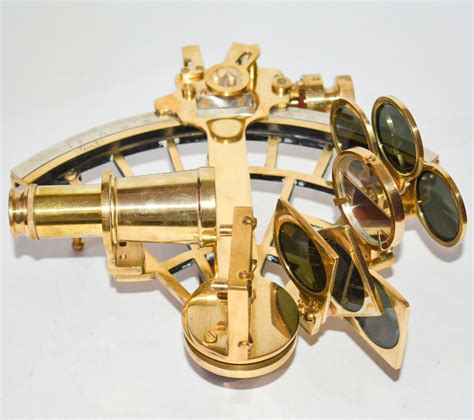antique vintage working brass sextant nautical german marine astrolabe sextant ebay
