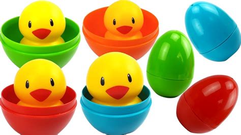 Learn Colors With Giant Surprise Eggs Video For Kids Nesting Eggs With