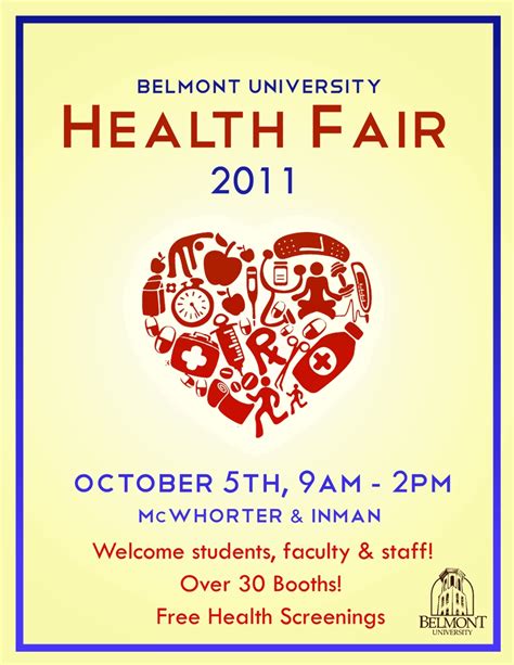 Wellness templates to stay in balance. FYI » Health Fair Poster
