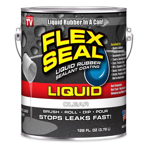 Flex Seal Liquid® Clear 1 GAL Rubber Sealant Coating - Walmart.com ...