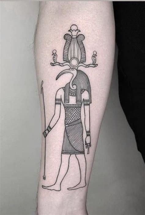 With the help of thoth, horus was able to regain the eye and offered it to his dead father. My Ancient Egyptian Thoth tattoo by Agne Hurt @ The Ink Factory, Dublin. : tattoos
