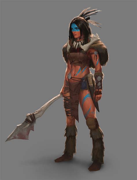 Artstation Warrior Ari Targownik Concept Art Characters Fantasy