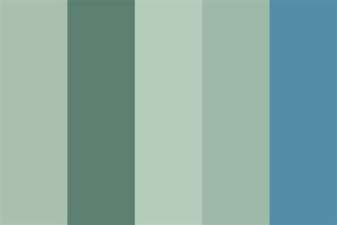 Calming Blues And Greens Color Palette