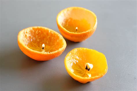 Orange Peel Candles