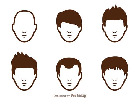 Hair Style Man Icons 96123 Vector Art At Vecteezy