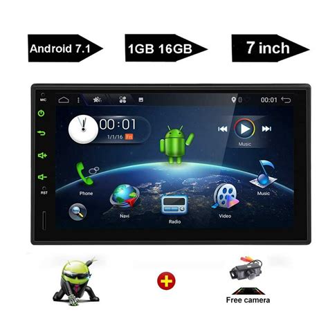 7 Inch Big Screen Double Din Android 71 Quad Core Cpu Car Radio