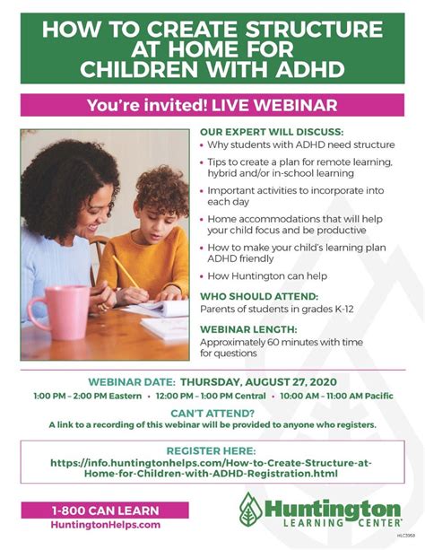 Aug 27 How To Create Structure At Home For Students With Adhd