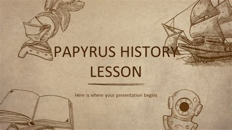 Free Papyrus History Lesson Powerpoint Template Greatppt