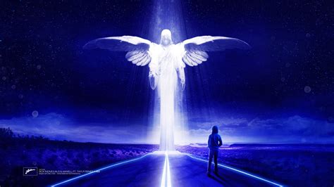 Angel Statue With Light Digital Wallpaper Axwell Eternal Sunshine Of