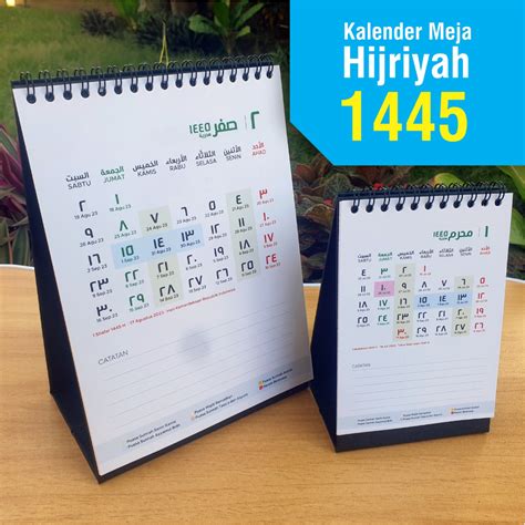 Jual Kalender Meja 1445 H Versi Muhammadiyah Kalender 1445