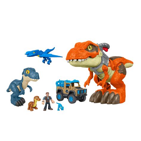 Fisher Price Imaginext Jurassic World Rex Dinosaur Toy With Owen Grady