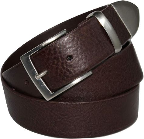 Italoitaly Genuine Italian Leather Belt With Metal Tip Metal Strap