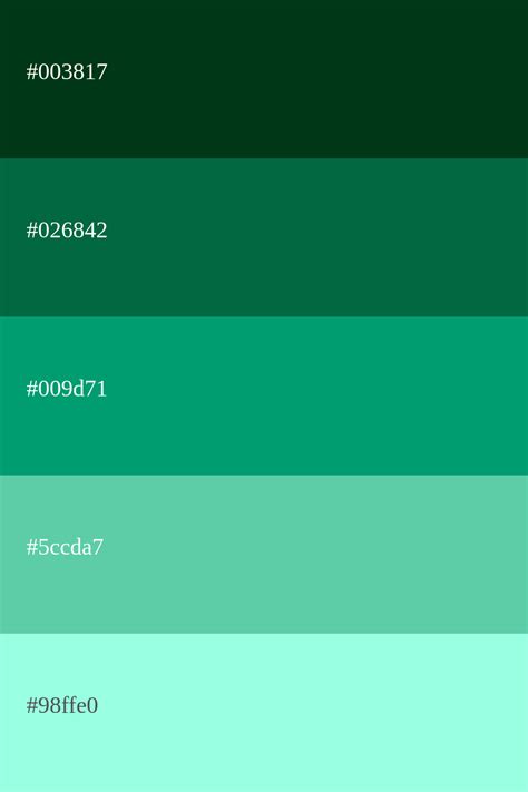 Emerald Color Palette Codes And Combinations