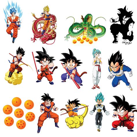 Dragon Ball Z Bundle Son Goku Anime Best Svg Digital Files Inspire