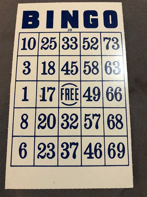 20 Tarjetas De Bingo Tarjetas De Cartón 3 12 X 5 Etsy