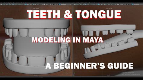 Mouth Lip Teeth And Tongue Modeling In Maya Youtube