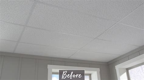 A wide variety of ceiling cover up options are available to you, such as quick dry, breathable. Cover a Drop Ceiling in 2020 | Dropped ceiling, Ceiling ...