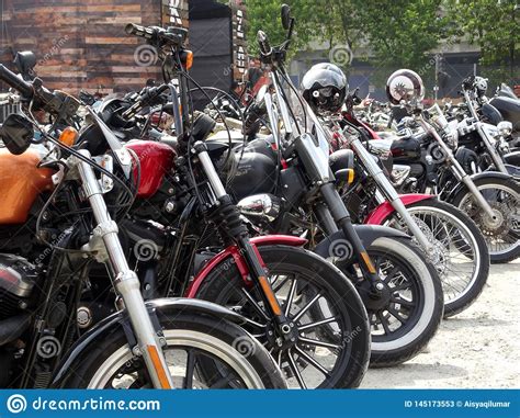 A typical motorcycle parking space is 4' wide x 9' long. Various Model Of Harley Davidson Easy Rider Motorcycle ...