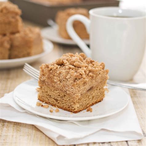 Coffee Cake With Crumble Topping And Brown Sugar Glaze Sweet Pea S Kitchen
