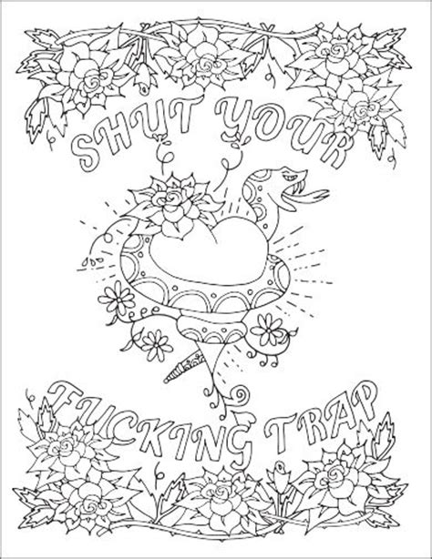 Feel free to print and color from the best 39+ adult swear coloring pages at getcolorings.com. Free printable swear word coloring pages - Swear Word ...