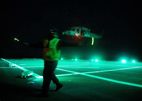 Dvids Images Uss Charleston Conducts Night Flight Operations Image