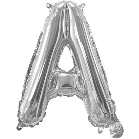Silver Letter A Balloon 35cm Letter Balloons Who Wants 2 Party