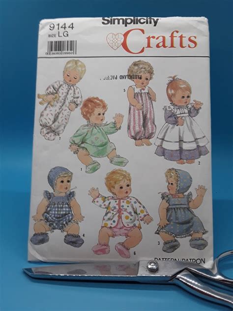 Simplicity Crafts 9144 Pattern Baby Doll Clothes Available In Etsy