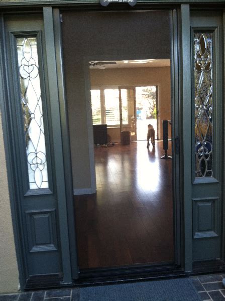 Roll up, or retractable screen doors, offer the same protection from unwanted pests but eliminate many of the problems associated with traditional screens. Product Photos: Roll-Away Screen Doors | The Screen Lady® Inc.