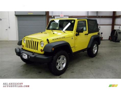 2011 Yellow Jeep Wrangler For Sale