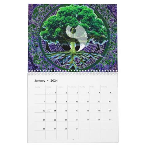 Yin Yang Calendar Zazzle