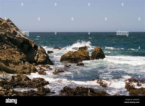 The Restless Sea 17 Mile Drive Pebble Beach California Stock Photo Alamy