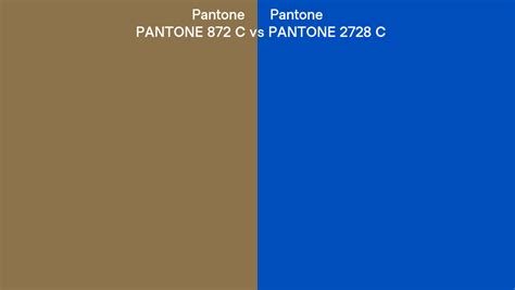 Pantone 872 C Vs Pantone 2728 C Side By Side Comparison