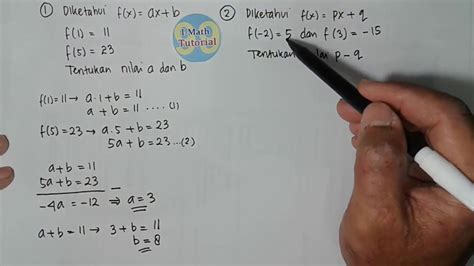 Tutorial Matematika Cara Mudah Menentukan Rumus Fungsi Dan Nilai