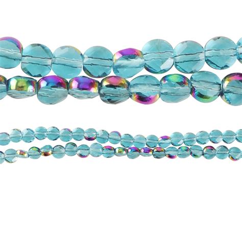 Shiny Aqua Clear Glass Beads By Bead Landing® 6mm Michaels