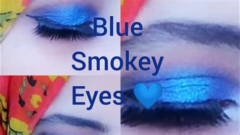 Blue Smokey Eyes Step By Step Easy Tutorial Youtube