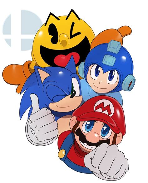 Jest Tam Megaman Mario Pac Man I Sonic Sonic The Hedgehog Super