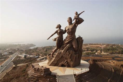 The African Renaissance Monument In Dakar Senegal Monument Statue